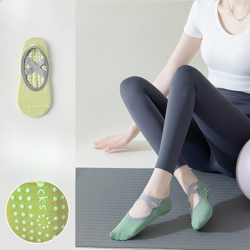 Women's Summer Thin Cotton Indoor Professional Yoga Fitness Dance Pilates Sports Non Slip Socks