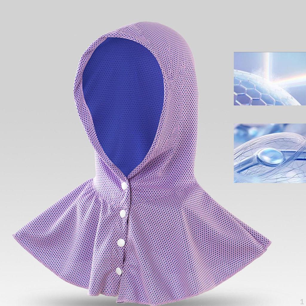 Охлаждающее полотенце с капюшоном, быстросохнущее, для шеи и лица, для погоды на открытом воздухе