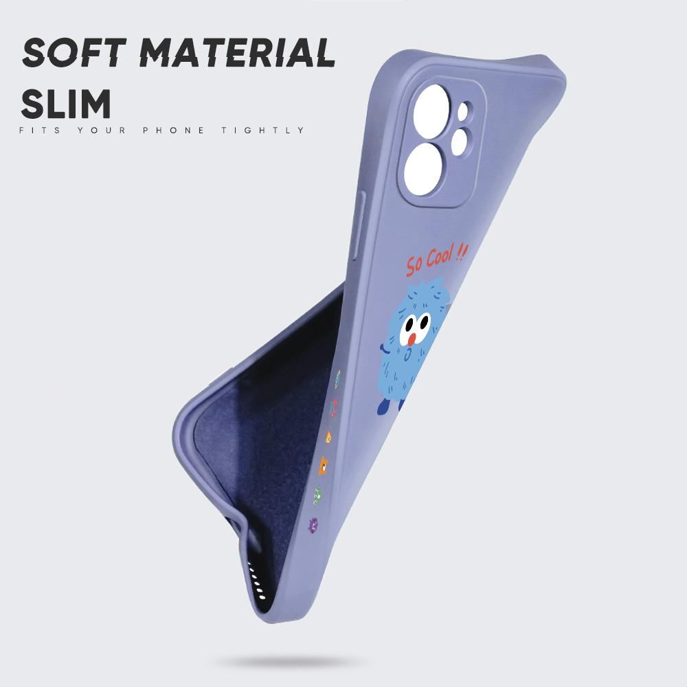 Чехол для телефона с мультяшным красочным узором, квадратный, жидкий, силикон, TPU, полное покрытие, противоударный, защитный чехол для камеры Huawei Honor Vivo