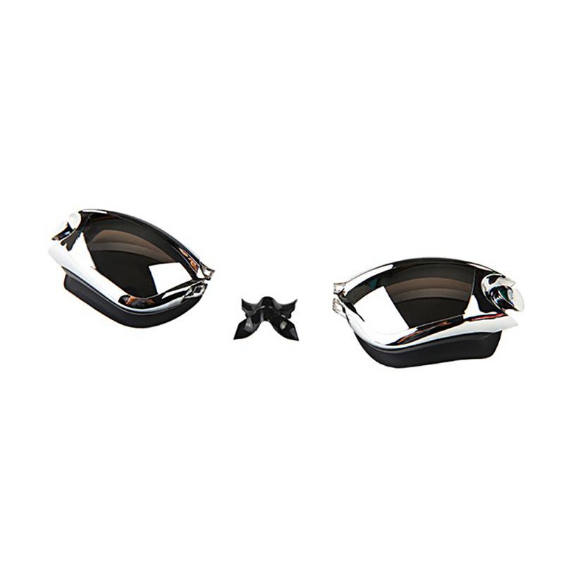 1 шт., водонепроницаемые противотуманные очки для плавания для водных видов спорта, большая оправа с силиконовыми затычками для ушей, очки для плавания, очки