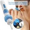 Electric Ear Wax Remover Ear Cleaner Portable Ear Cleaning Kit with 2 Tips And Brushes User-friendly Ear Pick for Family Health