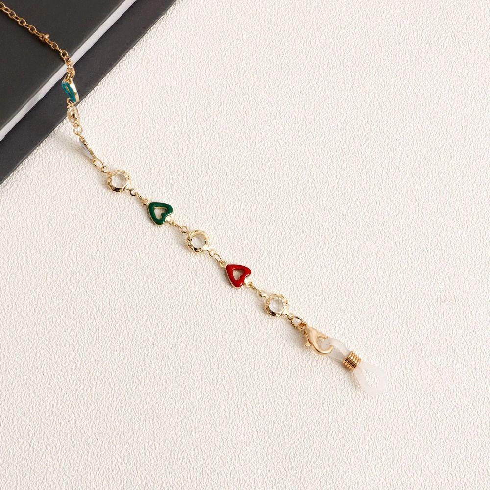 Цепочки для солнцезащитных очков со стразами, металлическая цепочка, бусины, ремешок для очков, металлическая цепочка для очков для женщин и девочек