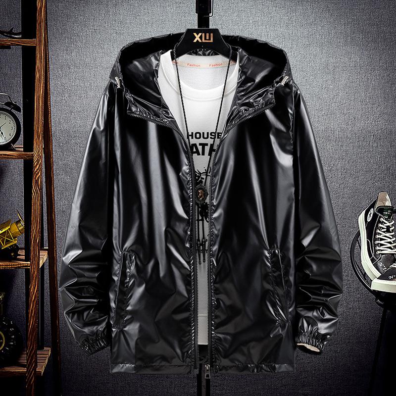 Куртка оверсайз больших размеров, женская одежда, куртки-бомберы на молнии с капюшоном, верхняя одежда, ветровка в стиле Харадзюку, пальто