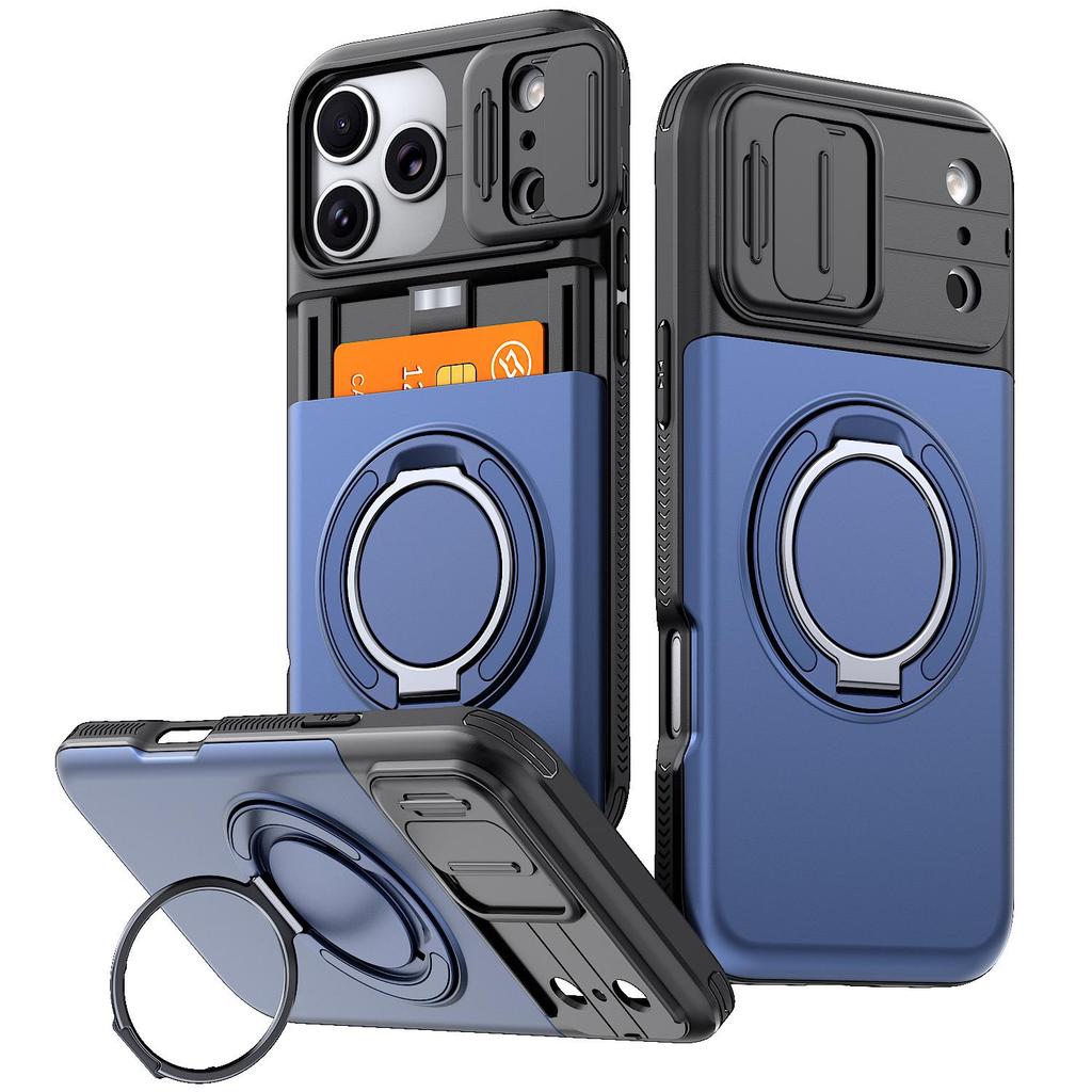 Чехол для iPhone 17/18 Pro Max, с окошком для карты, противоударный корпус
