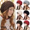 Unisex Winter Plicate Baggy Beanie Knit Crochet Ski Cap Oversized Slouch Hat