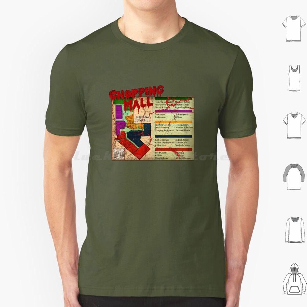 Chopping Mall V2 Хоррор Футболка Хлопок Мужская Женская Печать DIY Chopping Mall Слэшер Хоррор 80-е Культовое Кино Фильмы Vhs