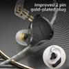 Проводные мониторные наушники-вкладыши Удобные мониторные наушники-вкладыши KZ ZS10 PRO X Съемный посеребренный кабель 0,75 мм 2Pin Hi-Fi для офиса