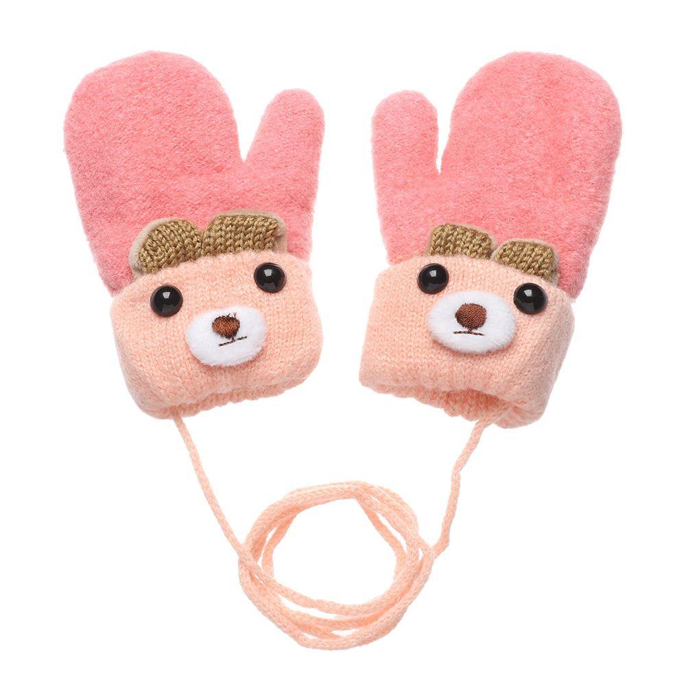 New Hot Elastic Boys Girls Cute Cartoon Kids Gloves Knitted Mittens Thick Warm