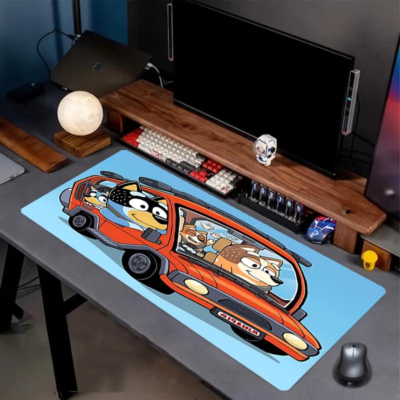 Bluey Theme Mouse Pad, Non Slip Rubber Base, Multifunctional Office & Home Decor, Perfect for Workspace Personalization.