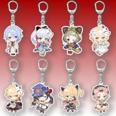 Genshin Impact Lumine Aether Paimon Камисато Аяка Камисато Аято брелки аксессуары милый персонаж рюкзак кулон подарки