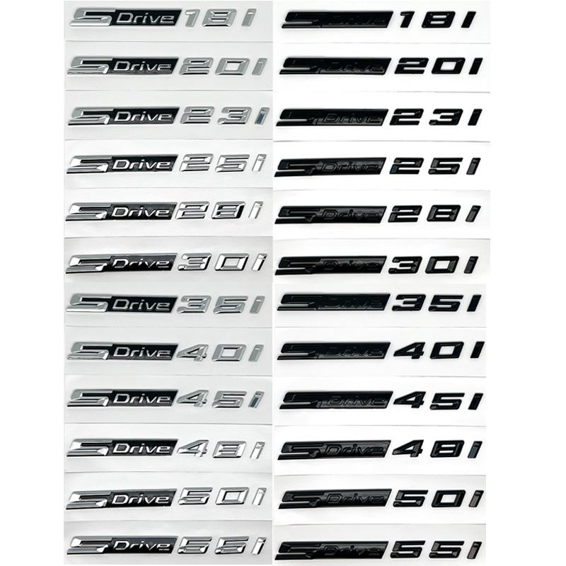 3D SDrive 30d 50d 35d 18d 20d 23d 25d 40d 45d Logo Letter Car Rear Trunk Badge Emblem Decal Sticker For BMW X1 X2 X3 X4 X5 X6 X7