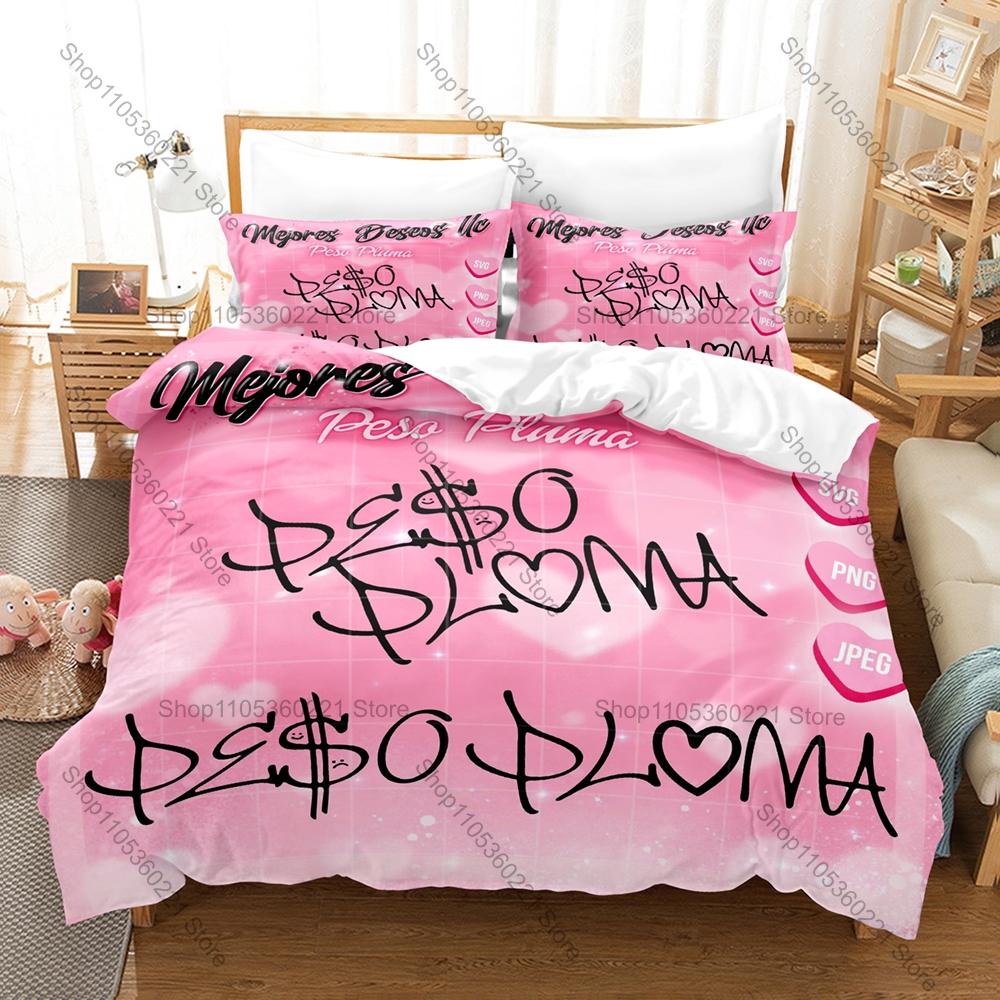Mexican Star Peso Pluma Duvet Cover + 2 Pillowcases, Stylish Printed Bedding Set for Daily Use & Fan Gift