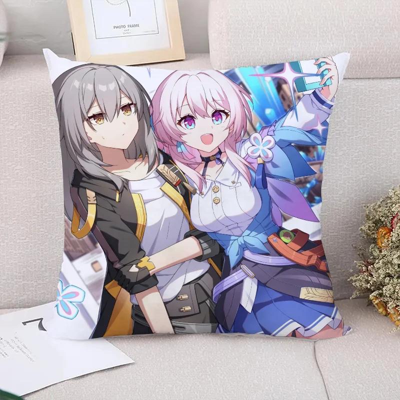 Pillow Cases Decorative Cushions Cover for Sofa Honkai Star Rail Pillowcases Cushion Covers Pillowcase Car Decoration Body