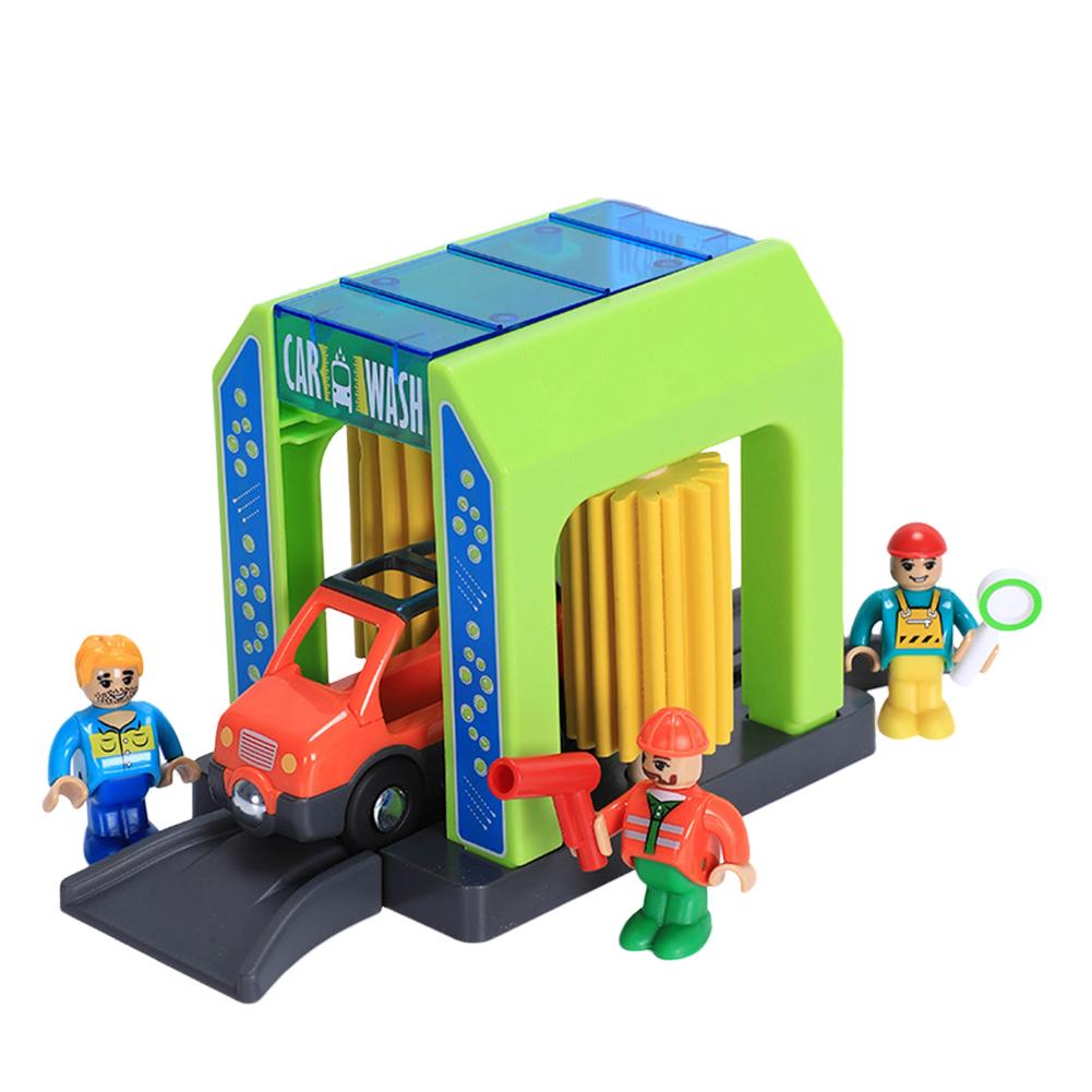 Детский игровой набор «Полицейский участок», железная дорога, игрушка, городские сцены, автомойка, пожарная часть, игровой набор для ролевых игр