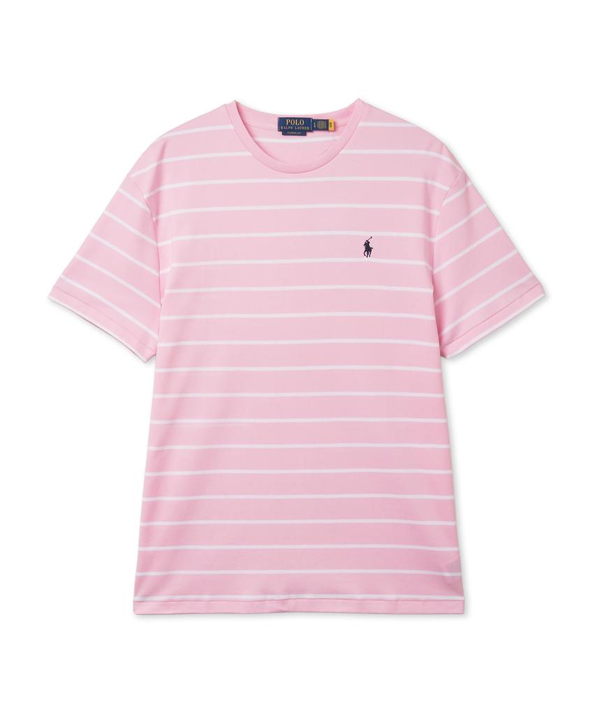 POLO RALPH LAUREN Classic Fit Striped Soft Cotton T-Shirt - Pink