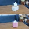 1/12 Dollhouse Simulation Mini Tissue Storage Box Model Dollhouse Paper Box Home Decoration Micro Scene Construction Props