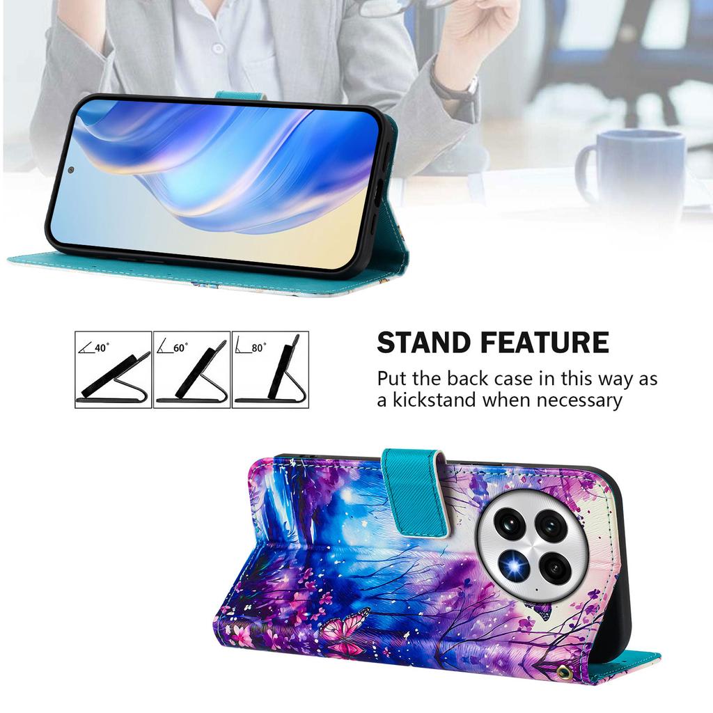 Роскошный кожаный чехол-кошелек Dream Butterfly Forest из искусственной кожи в стиле книги для Oneplus 9R, 8T, Nord CE2 5G, Nord 2T, Nord N300, Oneplus 11 12...