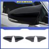 Пара для LEXUS CT 2009-2025 M Horn Style Carbon Fibre глянцево-черный крыло зеркало заднего вида крышка чехол отделка