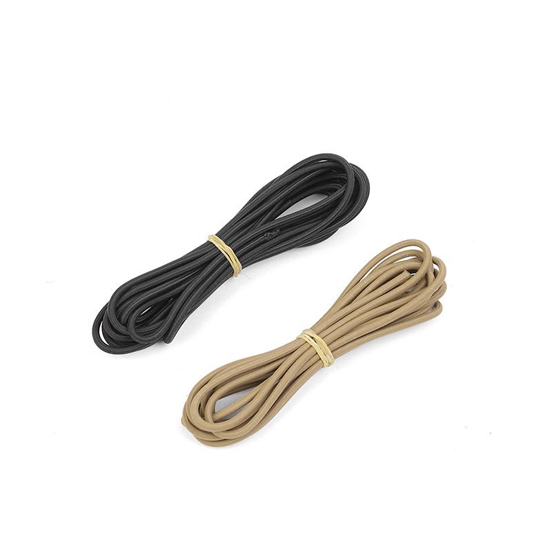 BEPAN 1M Replacement DIY Tactics Fan Tactical Equipment Elastic Rope Replacement Extinction Elastic Rope Diameter 3mm-BK CB