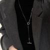 Splicing Ot Buckle Necklace Sweater Chain Femininity Light Luxury Niche Stainless Steel Sweater Chain