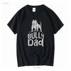 Футболка American Bully Родитель собаки Папа винтажная Стиранная Универсальная Стильная модная уличная одежда Дышащая Мягкая мужская Удобная