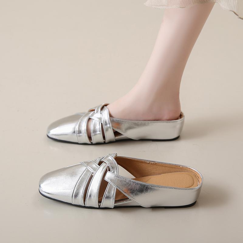 Мода 2024 года, модные повседневные туфли на плоской подошве для женщин, удобные женские туфли с неглубоким носком