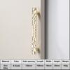 Unique Line Design Push-pull Door Handle Golden Hammer Pattern Cabinet Handle  Drawer
