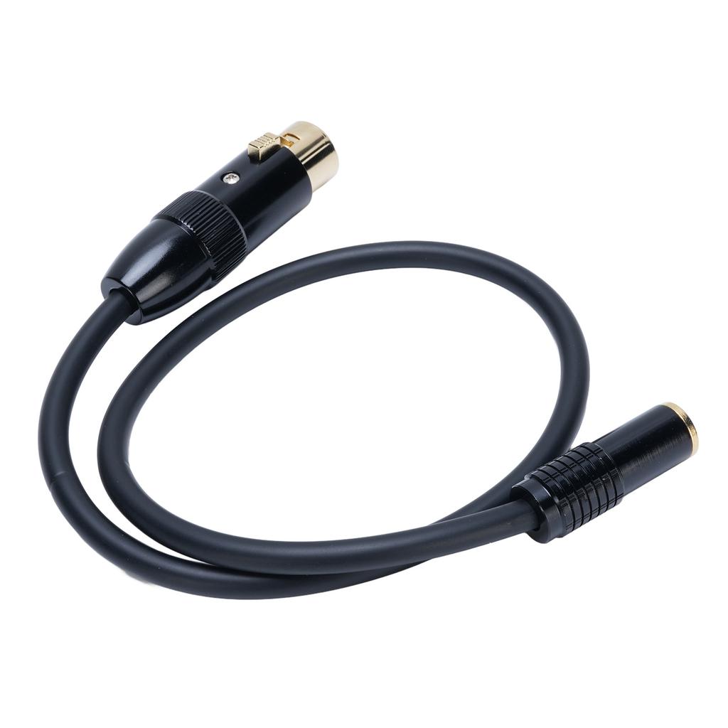 XLR to 3.5mm Stereo Cable 1.6ft XLR Female to 3.5mm 18 Inch Female Balanced Sound Converter