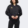Adidas Neo Metallic Print Sports Casual Jacket Women Jacket Black GF7090