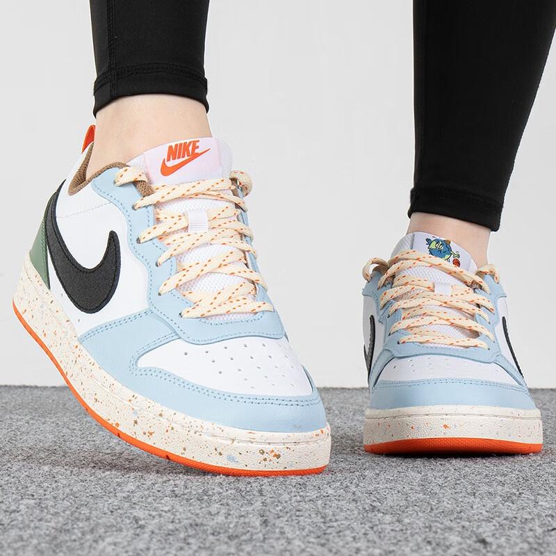 (GS) Nike Court Borough Low 2 'Белый Алабастровый с крапинками' Детские DX6052-101