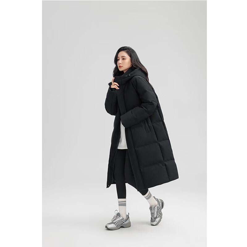 Yaya Женская длинная зимняя куртка из пуха утки до колена