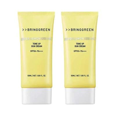 Солнцезащитный крем Super Lemon Glutathione Tone Up (1 + 1) SPF 50+ PA++++ 50 мл*2 шт.