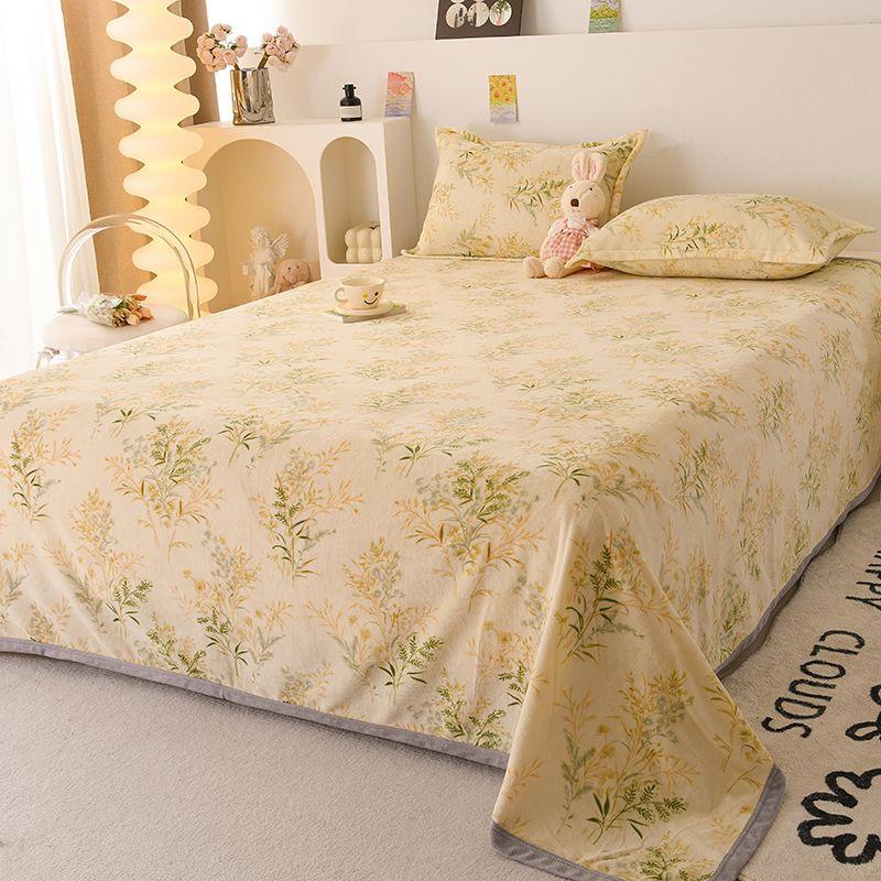 Простыни из молочного бархата, Зимний плюс бархат, Утолщенные, Мягкие, Приятные к коже, Бархатное одеяло, Двусторонний бархат, Тонкие зимние простыни двойного назначения