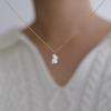 Rabbit Shape Moon Rabbit Necklace Titanium Sweater Chain Necklace  Mid-Autumn Festival Gift