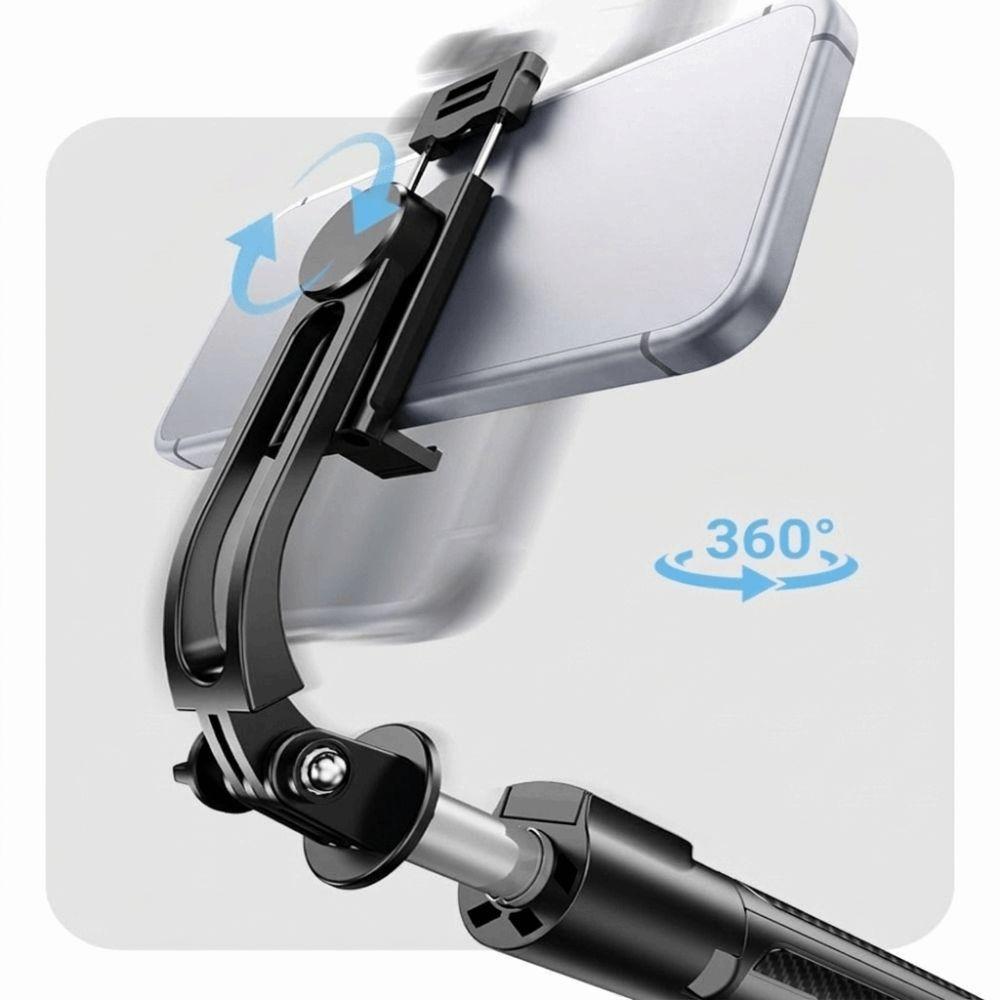 Bluetooth Селфи-палка с вращением на 360° Телескопическая конструкция Штатив-держатель для телефона с защитой от тряски Мини Портативный Ручной Тренога для Путешествий
