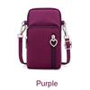 Casual Small Shoulder Bag Women Cell Phone Pocket Case Waterproof Nylon Sport Arm Package Mini Messenger Purse Crossbody Handbag