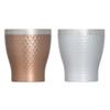 Maebata Luxe Pair of Rock Silver 29828 Cups, & Bronze, 290ml,