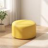 Compact Low Stool | HighResilience Sponge Filling, preventive AntiSlip Foot Pads, Round Stool, for