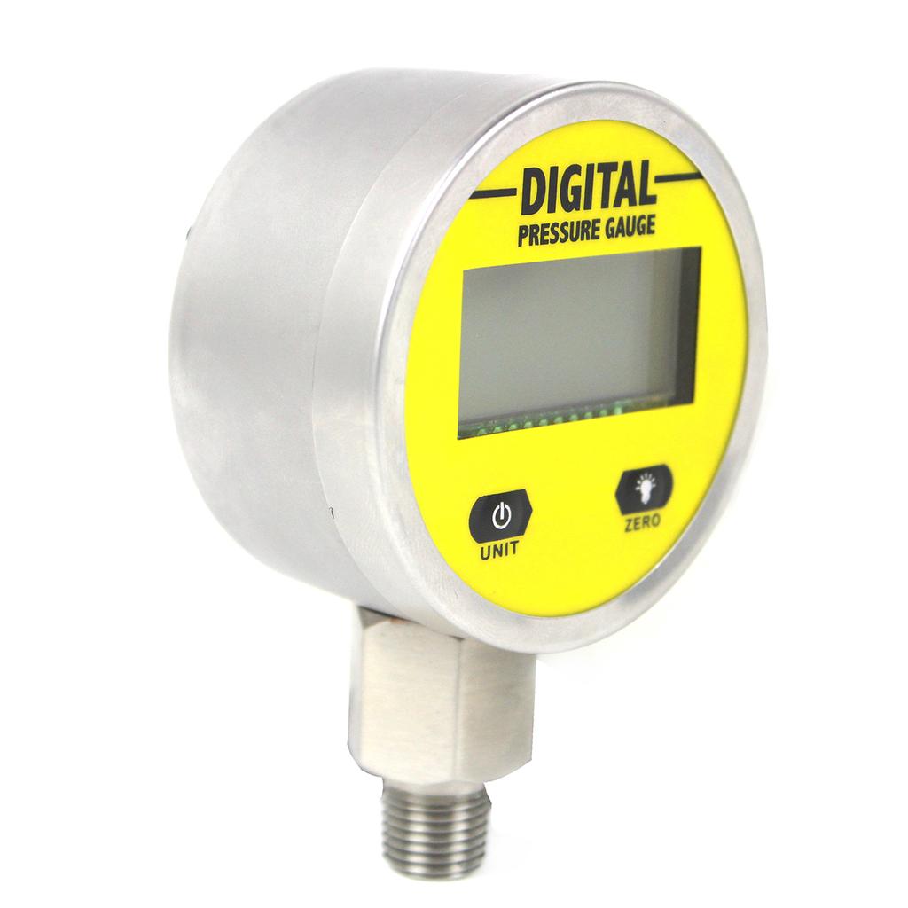 1pc 25MPA 3600PSI Digital Pressure Gauge W/ NPT1/4 G1/2 M10*1 Interface 1%FS Accuracy Hydraulic Air Gas Water Oil Pressure Gauge