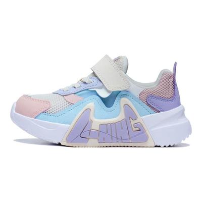 Li Ning Kids Ln 90 летние удобные нескользящие износостойкие повседневные туфли детские туфли серые розовые синие YKNT054-4