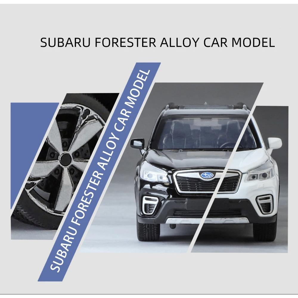1/30 Subaru Forester Внедорожник Сплав Мускул-кар Модель Звук и Свет Оттяни Назад Детская Игрушка Коллекционные Предметы Подарок на День Рождения