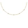 Les Trésors De Lily [R5834] - Gold Plated Necklace 'Sissi' White Gold - 45 Cm 3 Mm