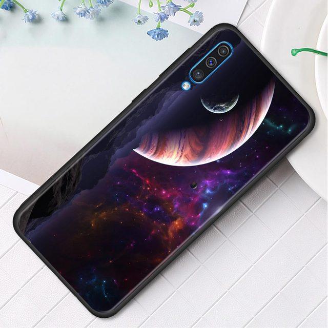 Силиконовый чехол для телефона Samsung Galaxy A50 A70 A10 A20e A30 A40 A20s A10s A10e A80 A90 A60 A30s, чехол в виде ракушки, Земли, Луны, Планеты