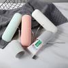 Экологичный минималистичный дорожный бокс для зубной щетки и стакан для полоскания макаронных цветов