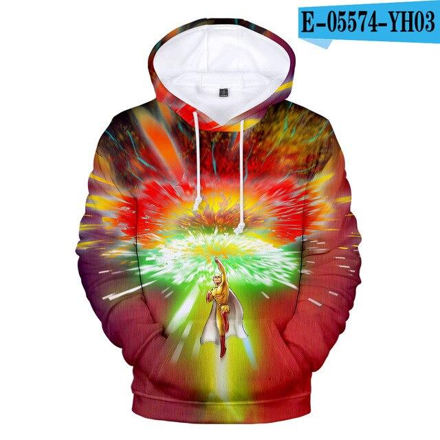 Новое Аниме Ванпанчмен Сайтама Толстовка с капюшоном Худи Косплей Костюм Новая Флисовая Куртка и Пальто Харадзюку