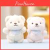 In Charming Bear Belly Wrap Plush Toy Lovable Fluffy Keychain Charm Bags For
