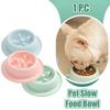 Pet Slow Food Bowl Dog Anti Suffocation Bowl Slow Food Plastic Puppy Cat Bowl Anti Swallow Plate Healthy Feeding Food Supplies