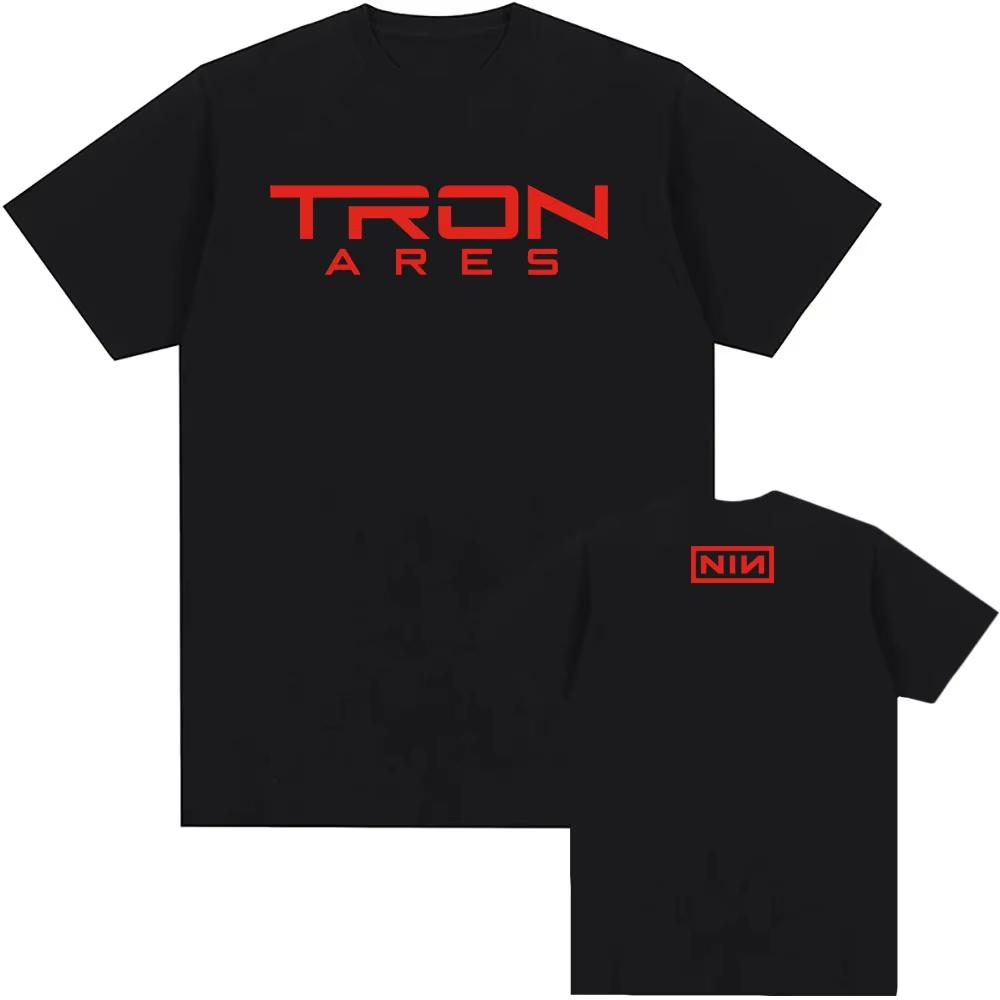 Футболка Nine Inch Nail Tron Ares, Футболка с принтом нового альбома рок-группы, Свободная повседневная модная футболка, Футболка с принтом