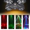 4 Arm Stage Beam Laser Light LED Beam Moving Head Stage Light DMX512 Sound Control KTV Laser Disco Bar Party Light