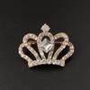 Женская брошь в виде короны из сплава со стразами, булавки для одежды, ювелирные аксессуары для женщин и девочек